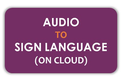 Convert audio in file to sign language gestures