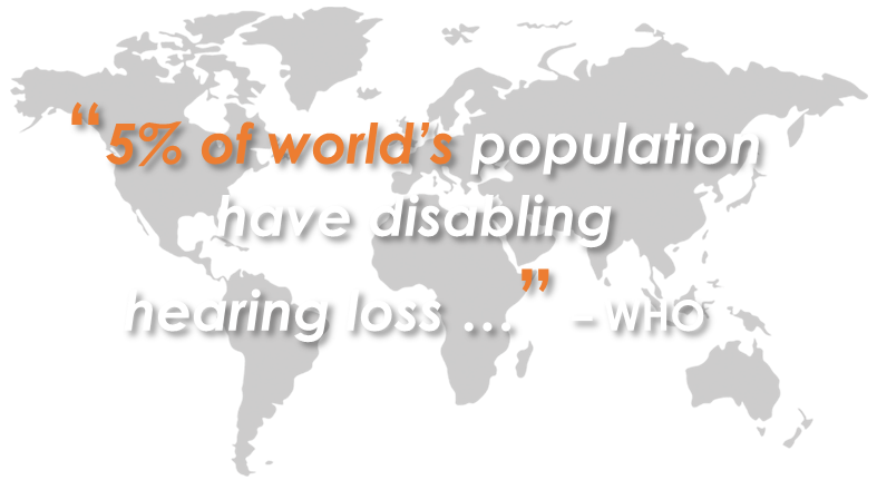5% of World's population having disabling hearing loss - WHO